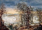 Winter Landscape in the Foret de Soignes, with The Flight into Egypt Denis van Alsloot